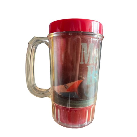 Vintage Marlboro Cigarettes Racing 1991 Plastic Holographic‎ Beer Stein - Picture 3 of 9